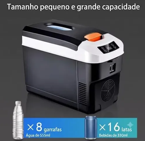 Mini Geladeira Portátil Cooler Veicular 12v/127v Quente/frio