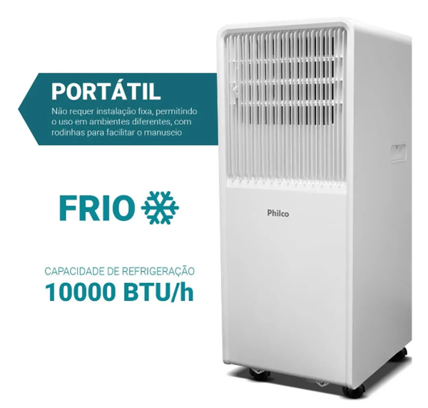 Ar Condicionado Philco Portátil 10000btus Frio Pac10fn